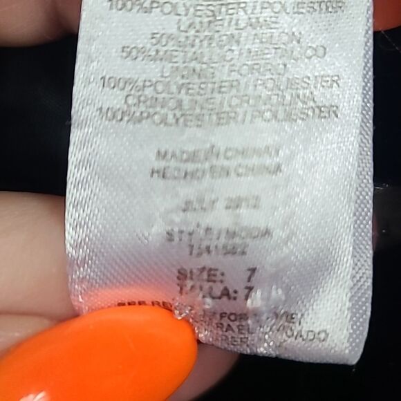 Girls Formal Dress Black Velvet Hot Pink Silver Glitter Flower Girl Occasion 7 - Picture 9 of 12